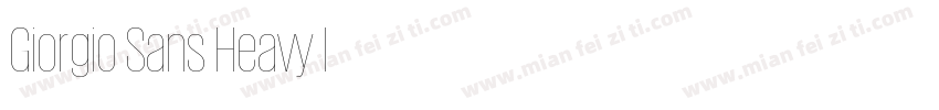 Giorgio Sans Heavy I字体转换